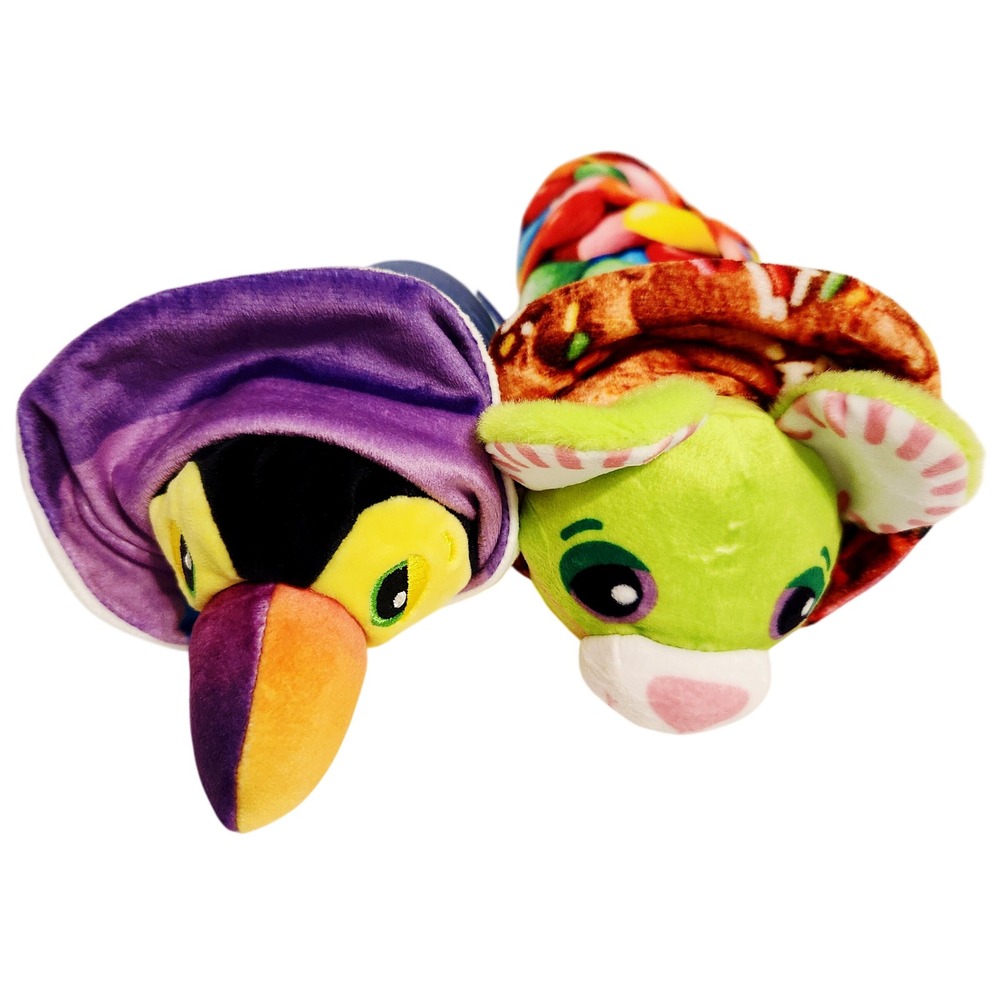 Basic Fun Cutetitos Fruititos Toucan and Candyitos Green Mouse Plush Set 2pc